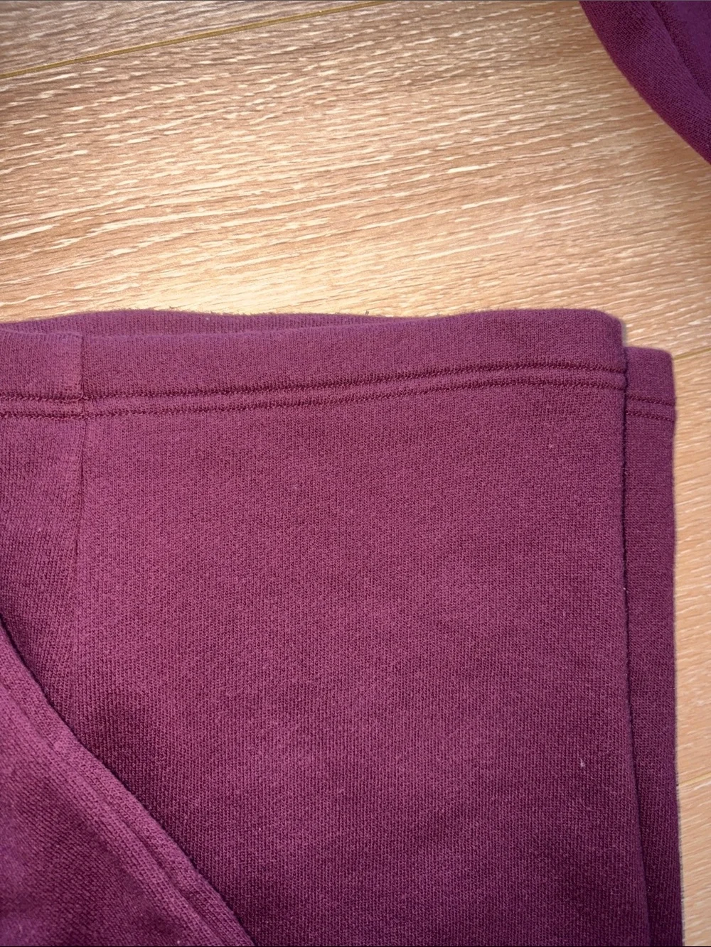 Set of Two PINK Sweatshirt & Jogger Sets - Black and Plum - Picture 9 of 10